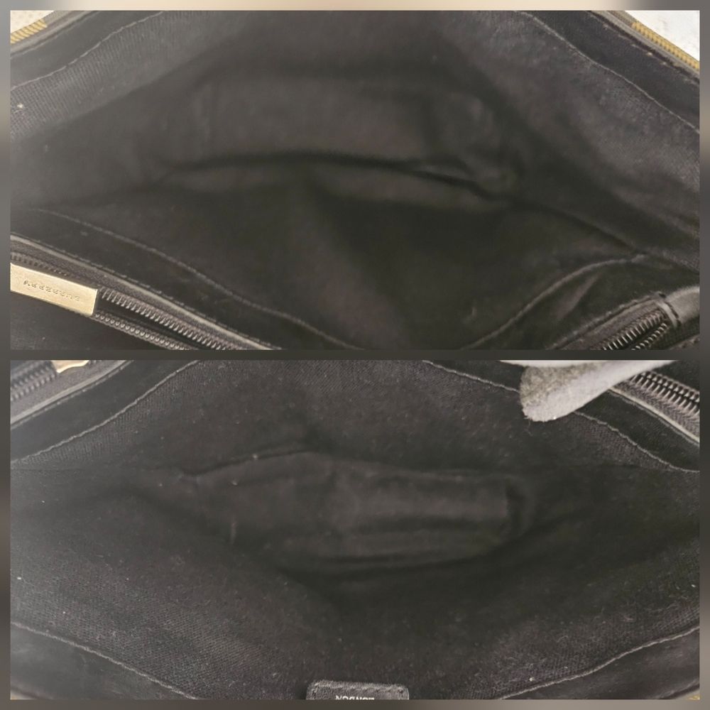 Burberry Coated Canvas Small Handbag Satchel AUTHENTIC - Picture 12 of 16